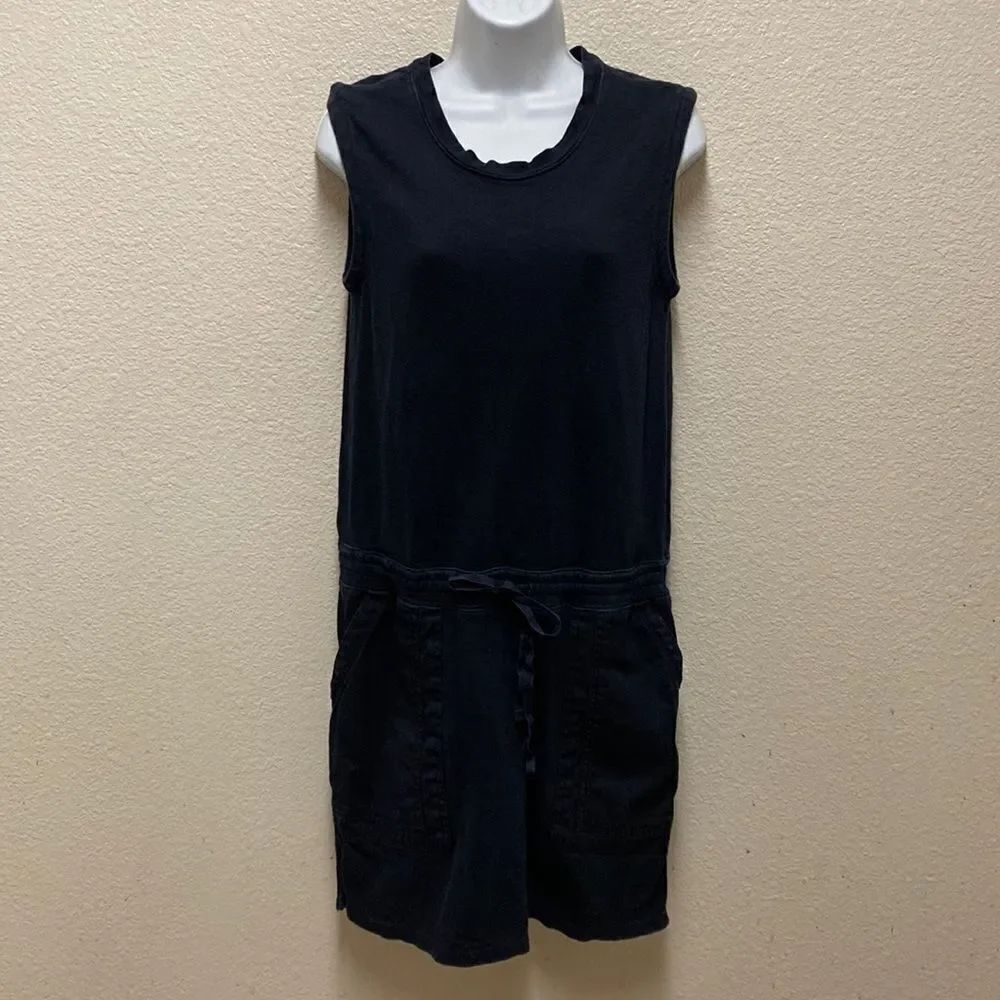 Standard James Perse Sleeveless Drawstring Waist Dress Small